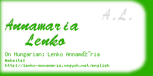 annamaria lenko business card